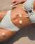 TROPIK Textured High Waist Brazilian Bikini Botttom Frosty Green 01300264 - View1