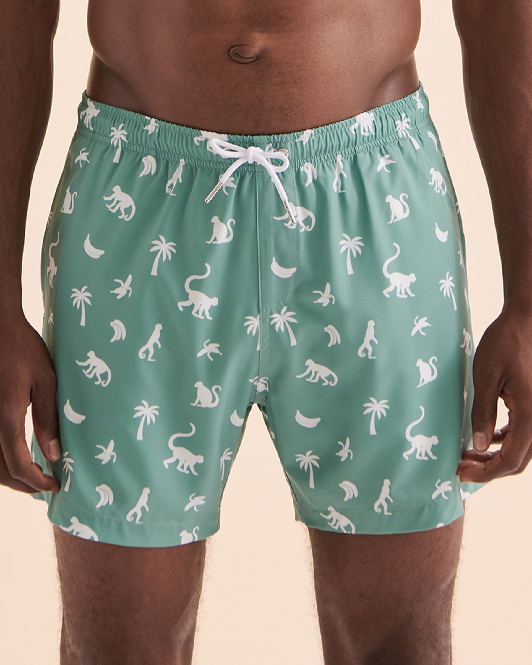 BERMIES Monkey Business Volley Swimsuit Green Bikini Village