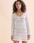 COVER ME Eden Rock Long Sleeve Hooded Crochet Tunic White 24057112 - View1