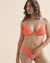 EIDON Sorbet Kali D Cup Textured Triangle Bikini Top Sour Peach 3521300D - View1