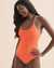 EIDON Sorbet Naomi Textured One-piece Swimsuit Sour Peach 3521364 - View1