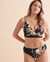 JANTZEN Floral Fantasy Vera Plunge Bikini Top Black Tropical JZ24040B - View1