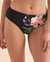 JANTZEN Floral Fantasy Judy Hipster Bikini Bottom Black Tropical JZ24041H - View1