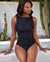 MIRACLESUIT ROCK SOLID High Neck One-piece Swimsuit Black 6537006 - View1