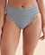 ANNE COLE Boardwalk Geo High Waist Bikini Bottom Geometric Blue 24MB37471 - View1