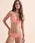 BILLABONG Haut de bikini bralette texturé Summer High Flamant rose UBJX300406 - View1
