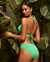 BLEU ROD BEATTIE Ring Me Up Mid Waist Bikini Bottom Bright Green RBMU24542 - View1