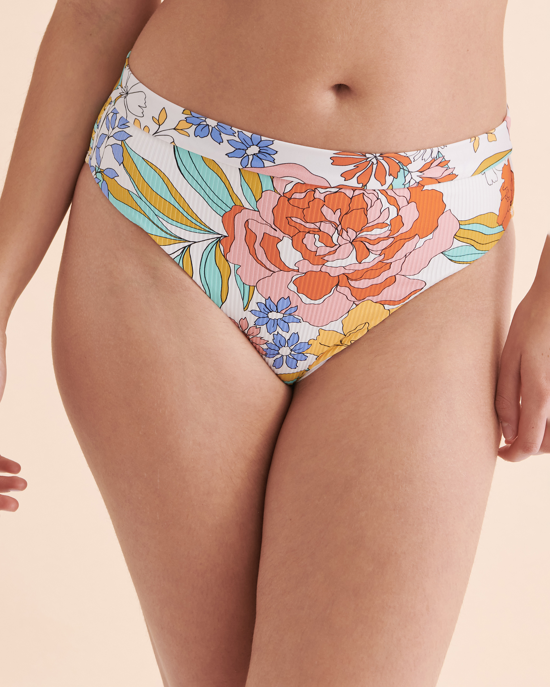 BODY GLOVE Imagine Marlee High Waist Cheeky Bikini Bottom - Floral