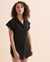 COVER ME Boho Eyelet Santorini Short Sleeve Shirt Black 24056148 - View1