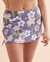 EAU DE SEA Gray Floral High Waist Skirt Bikini Bottom Gray Floral 01300280 - View1