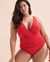 JANTZEN Solids Jewel Open Back One-piece Swimsuit Red JZ24185M - View1