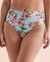QUINTSOUL Sign of the Times High Waist Bikini Bottom Blue Floral Q24175010 - View1