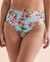 QUINTSOUL Sign of the Times High Waist Bikini Bottom Blue Floral Q24175010 - View1