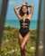 SEATONIC Cut-out One-piece Swimsuit Black 01400061 - View1