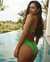 SEATONIC Bas de bikini tanga à découpes sur les côtés Neon Vert néon 01300283 - View1