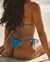 SEATONIC Bas de bikini tanga à nouer aux hanches brillant Bleu 01300298 - View1