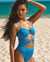 SEATONIC Cut-out Bandeau One-piece Swimsuit Blue 01400055 - View1