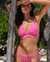TROPIK Terry Triangle Bikini Top Bright Pink 01100265 - View1