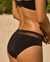 TURQUOISE COUTURE Bas de bikini à insertions de résille Noir 01300310 - View1