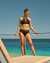 TURQUOISE COUTURE Haut de bikini encolure haute à insertions de résille Noir 01100281 - View1