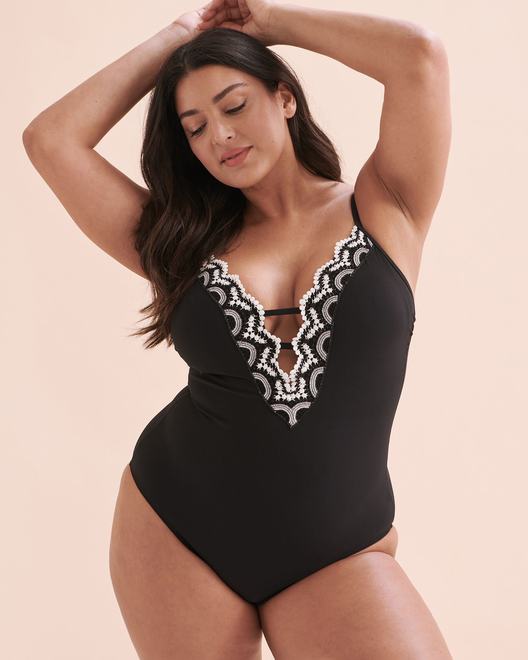 ST BARTH Lace Detail One piece Swimsuit