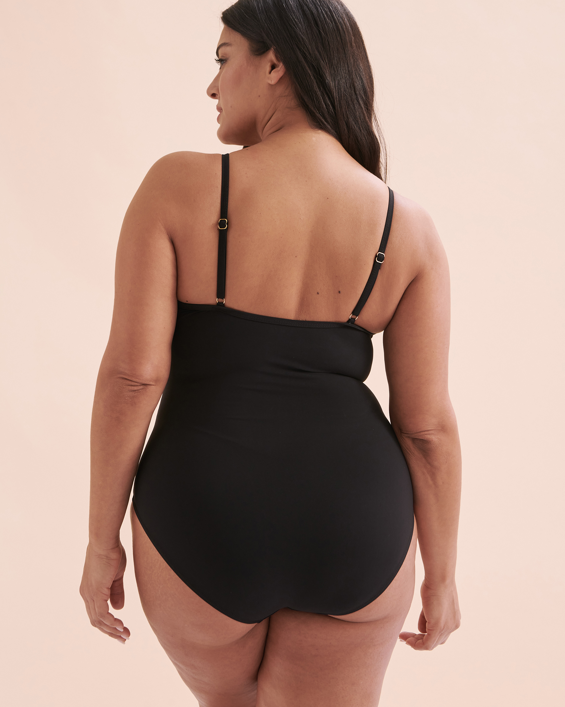 CHRISTINA ST BARTH Lace Detail One piece Swimsuit Black Bikini Village
