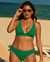 EAU DE SEA Bas de bikini noué aux hanches Green Island Vert verdoyant 01300308 - View1