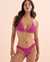 EIDON Sorbet Kali Textured Triangle Bikini Top Mauve 3521300 - View1