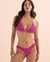 EIDON Sorbet Kali Textured Triangle Bikini Top Mauve 3521300 - View1