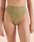 O'NEILL Saltwater Solids Matira High Waist Bikini Bottom Olive Green SP4474086B - View1