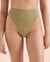 O'NEILL Saltwater Solids Matira High Waist Bikini Bottom Olive Green SP4474086B - View1