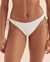 TROPIK Ribbed Side Tie Bikini Bottom White 01300301 - View1