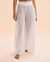 TURQUOISE COUTURE Wide Leg Crochet Pants Bright White 02200059 - View1