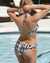 RIP CURL Santorini Sun Cheeky Bikini Bottom Black and White 0GGWSW - View1