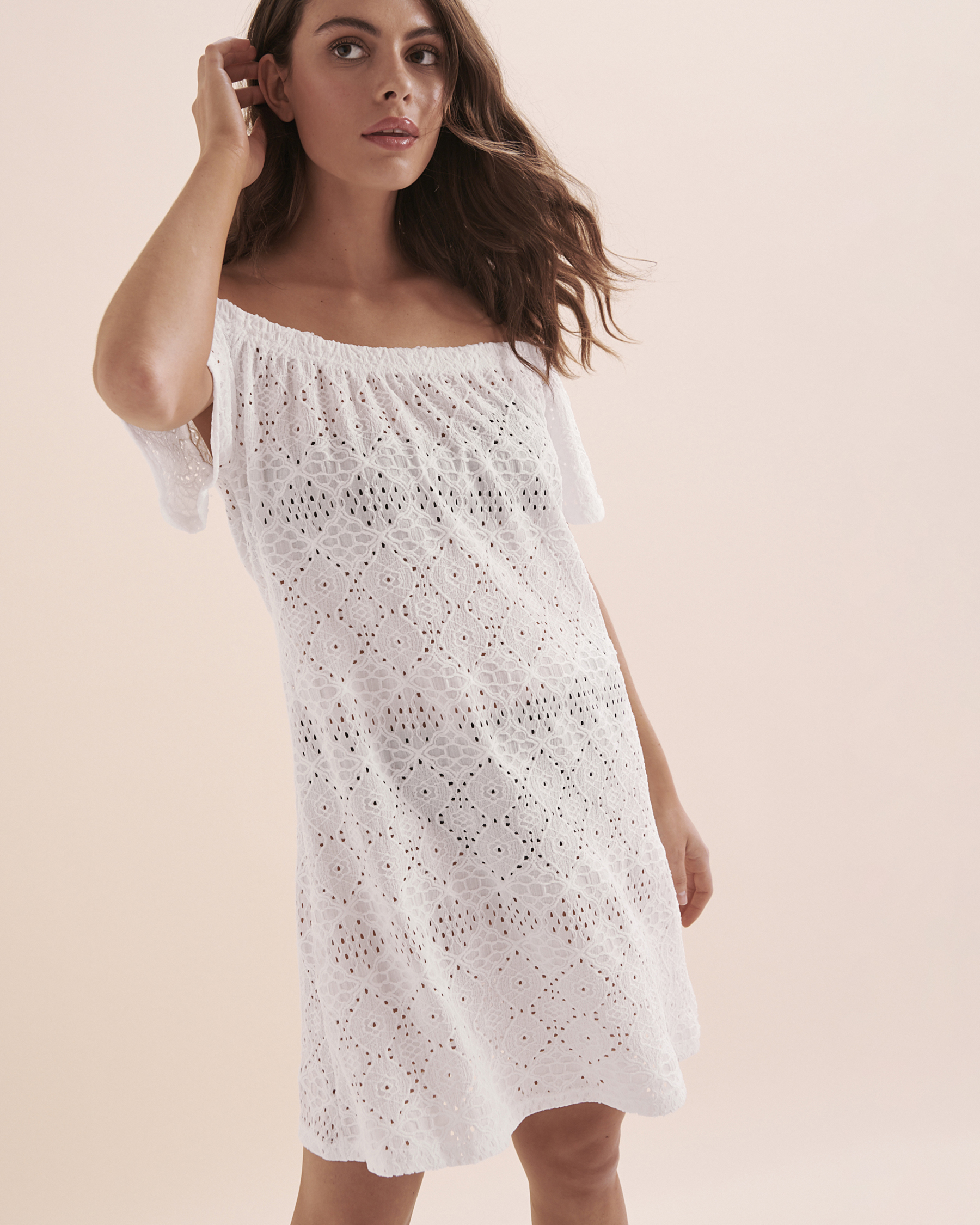 Boho Beauty Eyelet Short dress