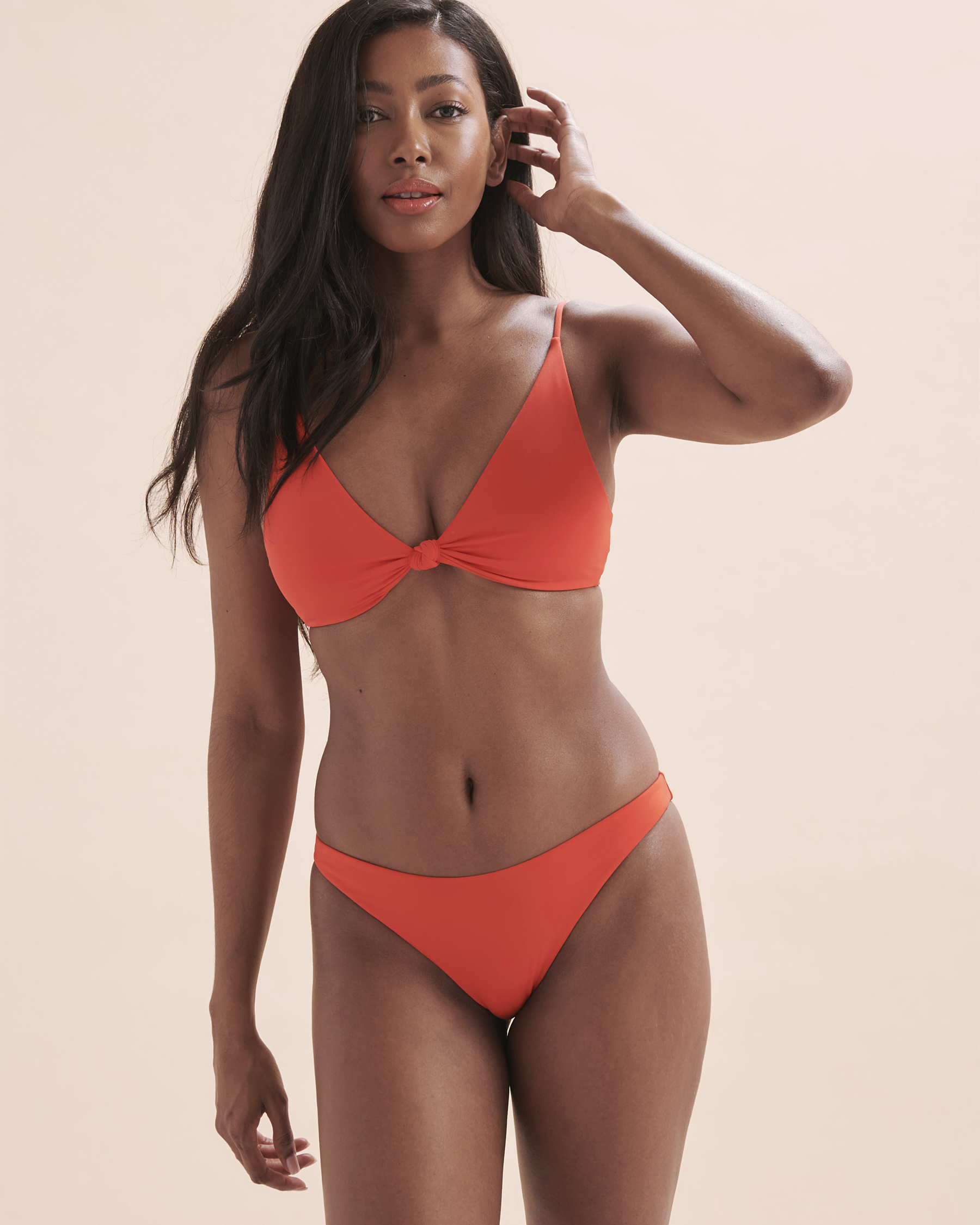 O NEILL Saltwater Solids Flamenco Cheeky Bikini Bottom Red Bikini Village