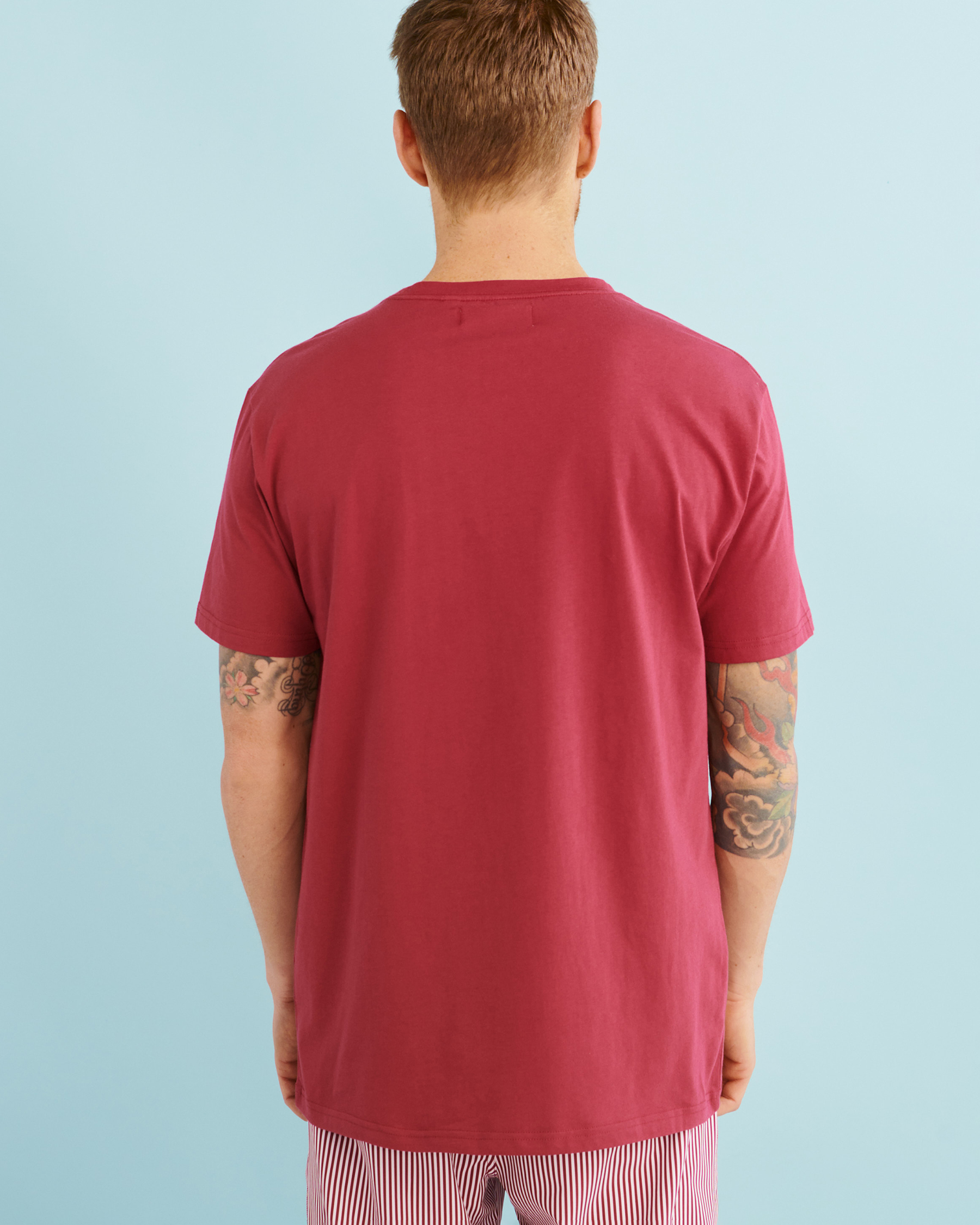 HAMABE Classic T-shirt Red 04100002 - View2
