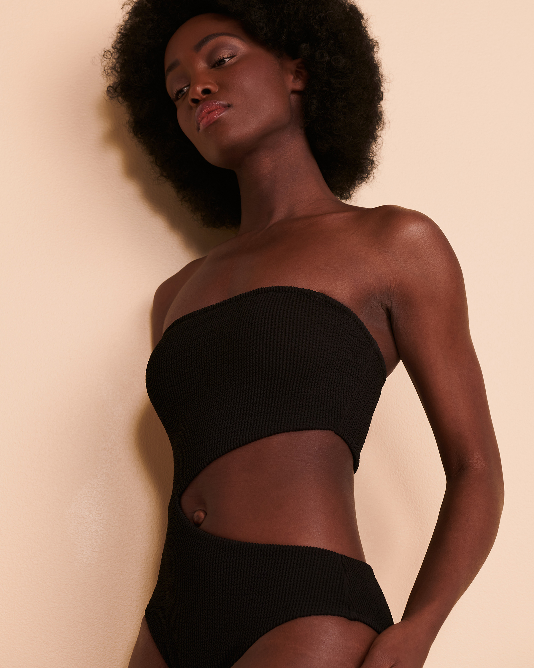 Bandeau maillot noir deals