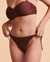 SANTEMARE Bas de bikini brésilien TEXTURED Brun 01300134 - View1