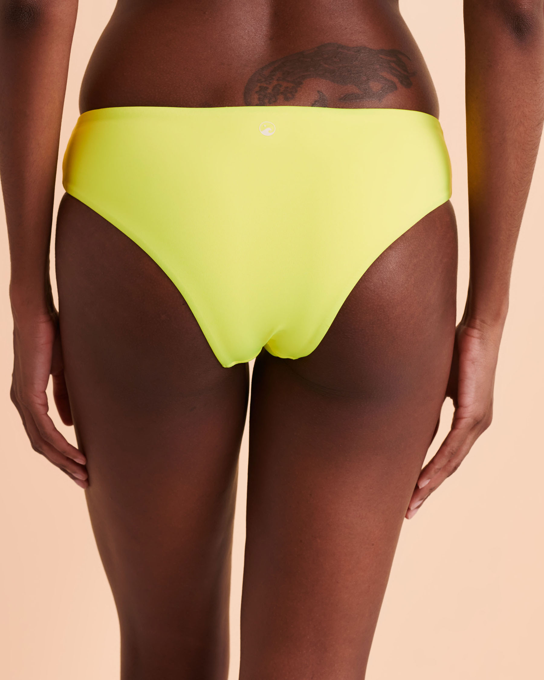 SEATONIC SOLID Cheeky Bikini Bottom Yellow 01300121 - View2