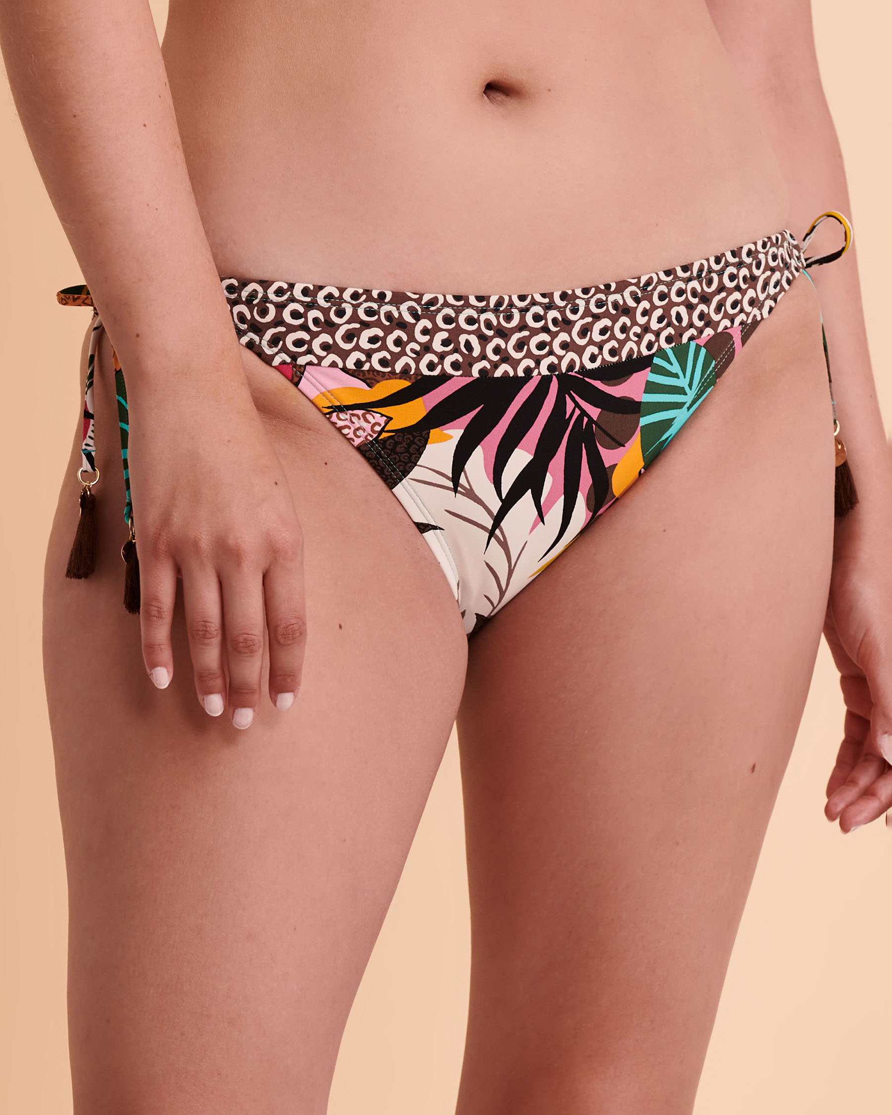 Essentials Bas de Maillot de Bain Bikini à Bande Plissée Latérale Femme Standard 