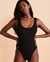 POLO RALPH LAUREN LUSTER Ribbed One-piece Swimsuit Black 21261308 - View1