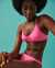 SEATONIC CONTRAST Cross Back Triangle Bikini Top Bright pink 01100099 - View1