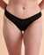 TROPIK SOLID Thong Bikini Bottom Black 01300125 - View1