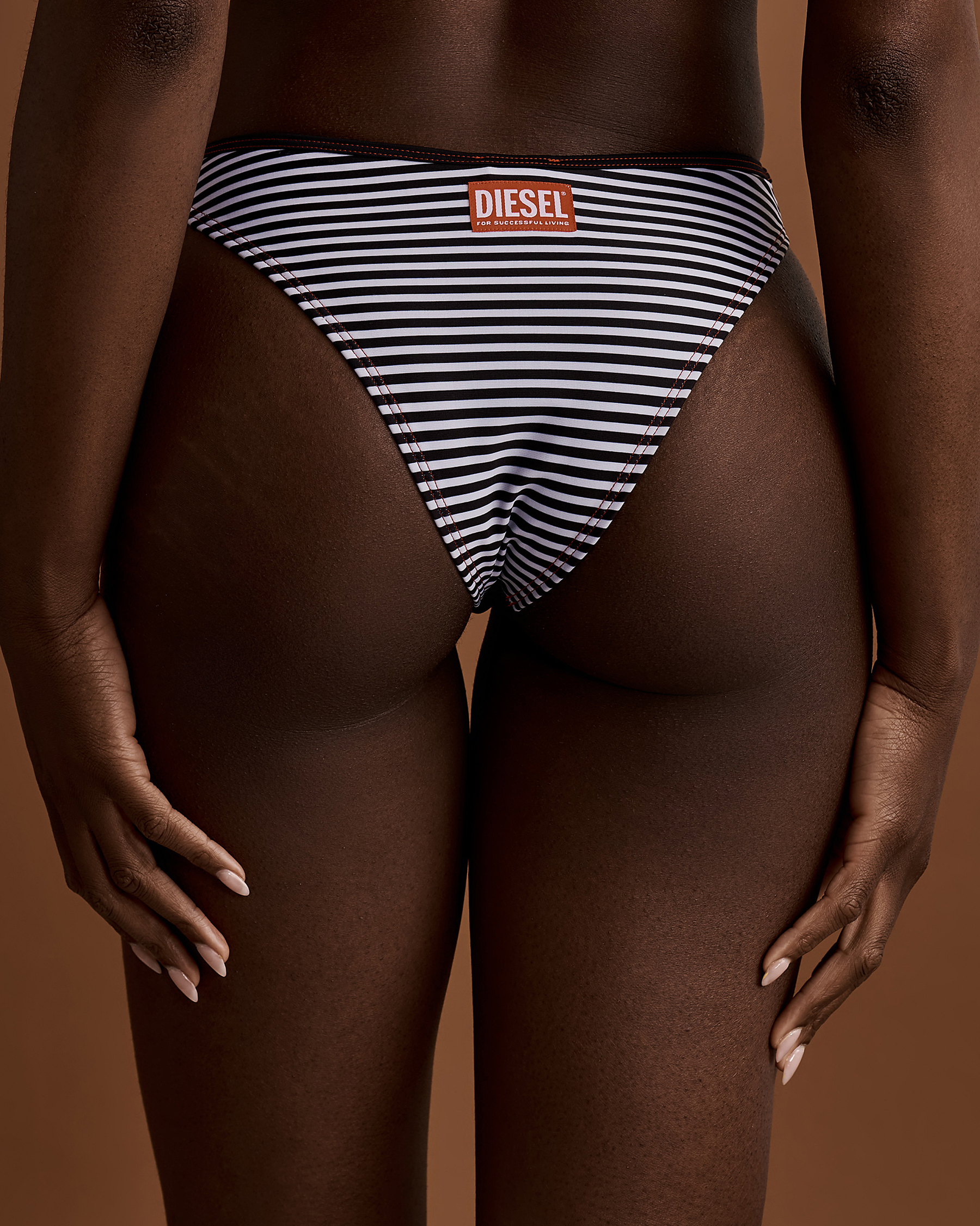 DIESEL ALLYS Low Cut Bikini Bottom Black A052360IDAA - View2