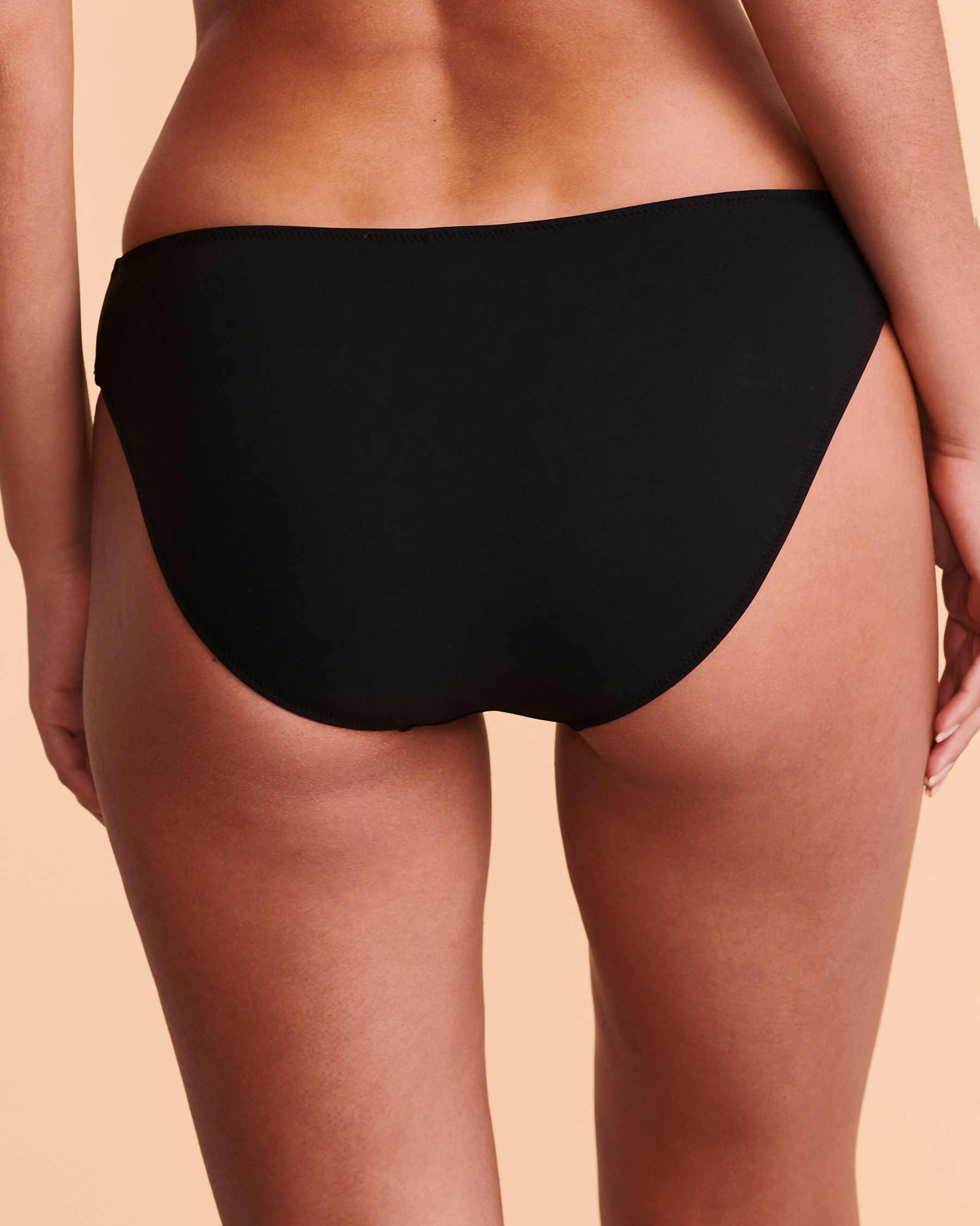 PROFILE Bas de bikini côtés plissés TUTTI FRUTTI Noir ETT-1P57 - Voir2