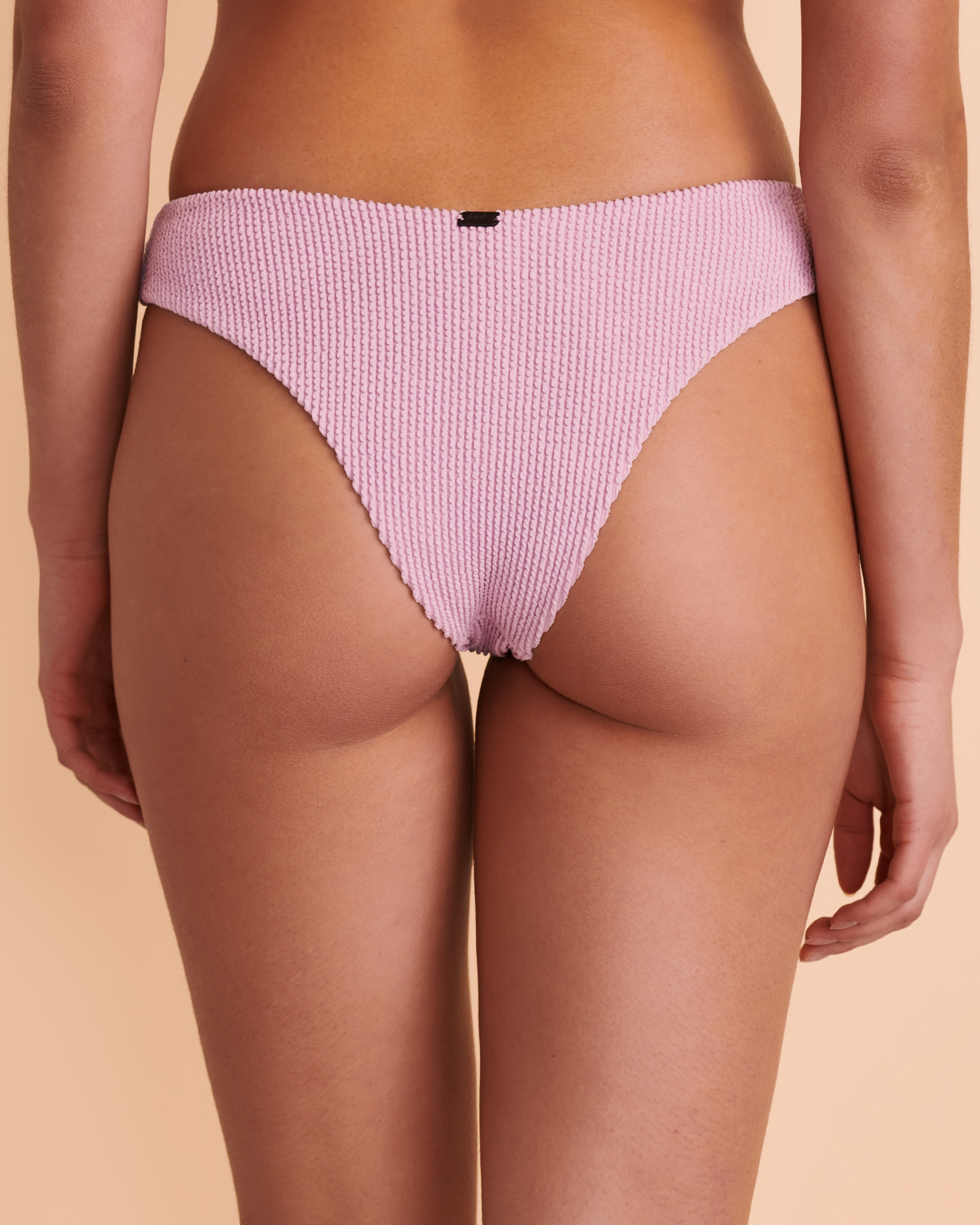 TROPIK TEXTURED High Leg Bikini Bottom Lavender 01300083 - View2