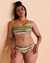 SEAFOLLY SUN STRIPE DD Cup Bandeau Bikini Top Avocado green 31206DD-947 - View1