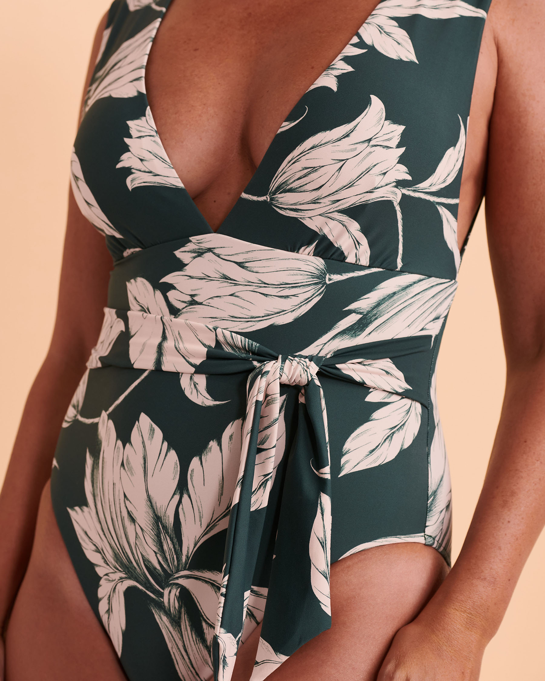 SEAFOLLY FLEUR DE BLOOM Plunge One-piece Swimsuit Floral 11075-983 - View3