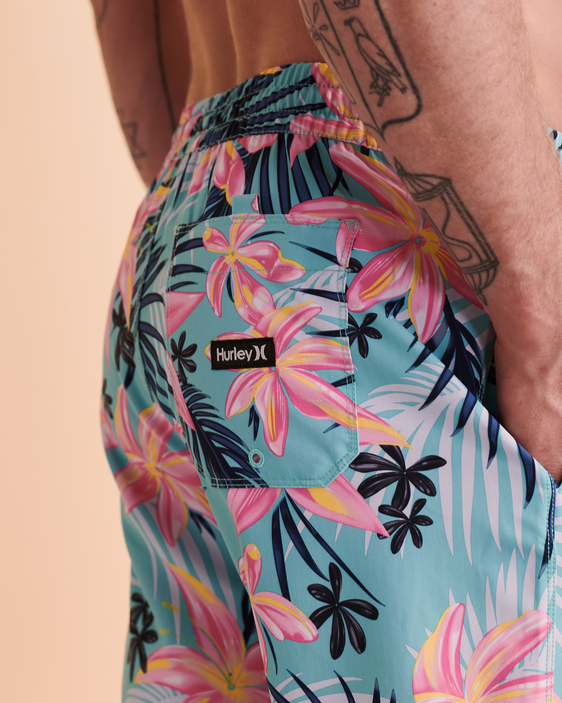 HURLEY Maillot volley CANNONBALL Imprimé tropical MBS0011030 - Voir3